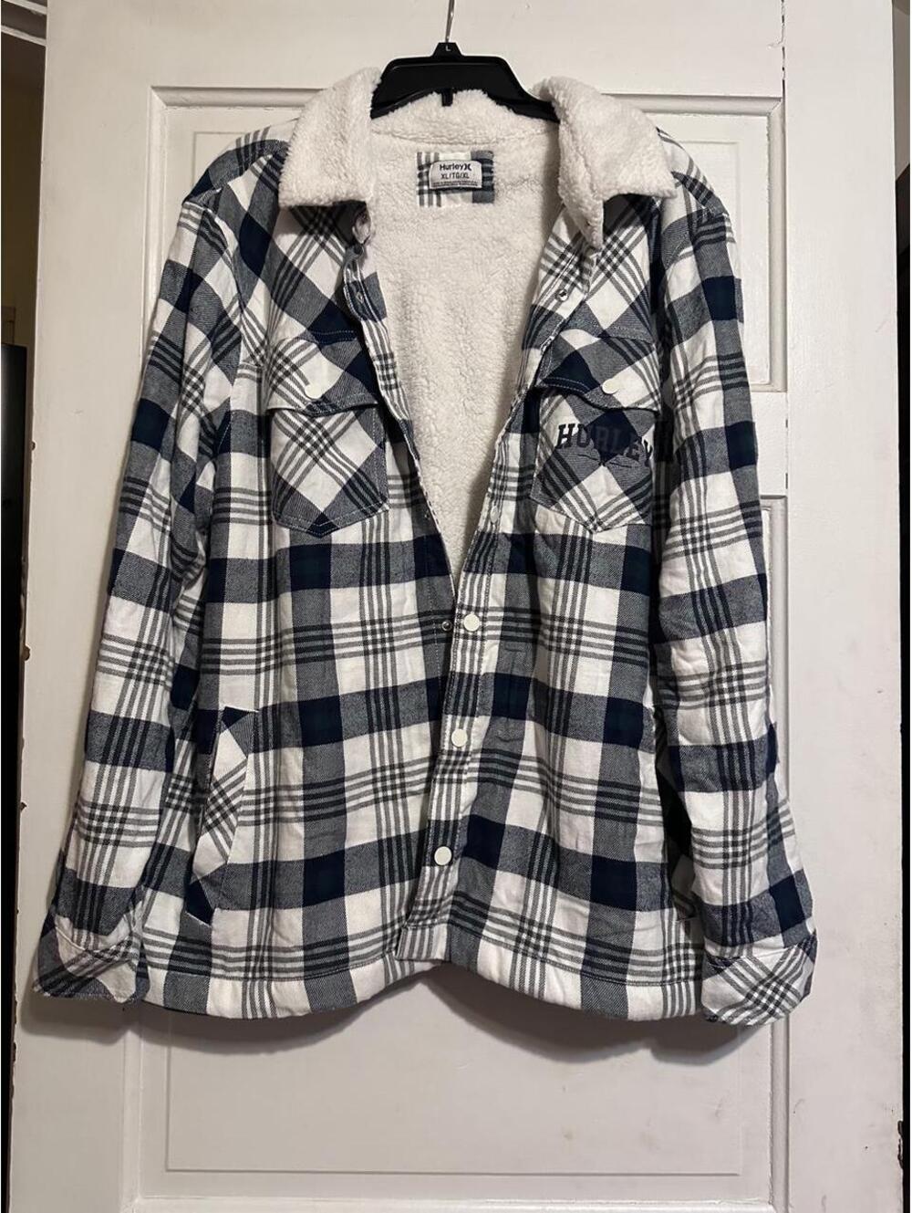 Hurley Men's Blue and Multi Jacket